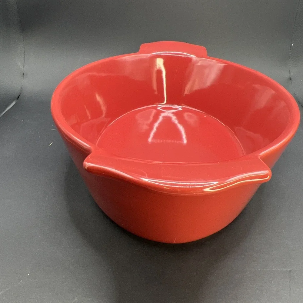 Threshold Baking Dish Oval Stoneware 2.5qt Casserole Oven Dishwasher Brick Red